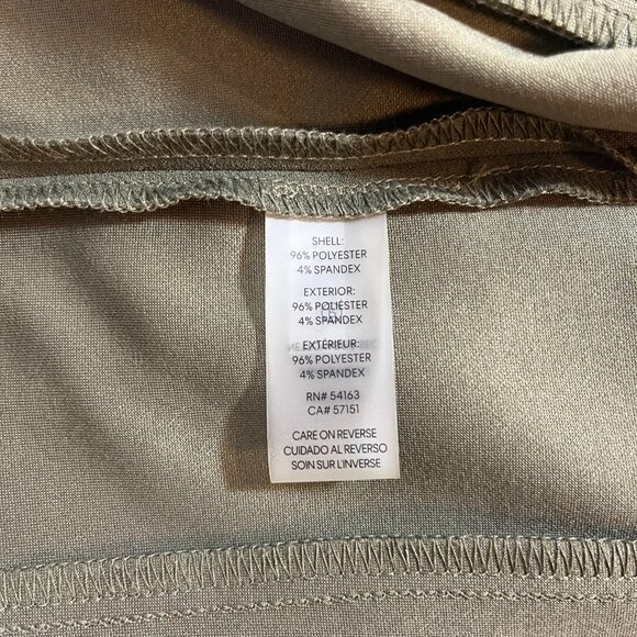 Calvin Klein Olive Green Tulip Sleeve Sheath Dress, Size 6 - Picture 5 of 7